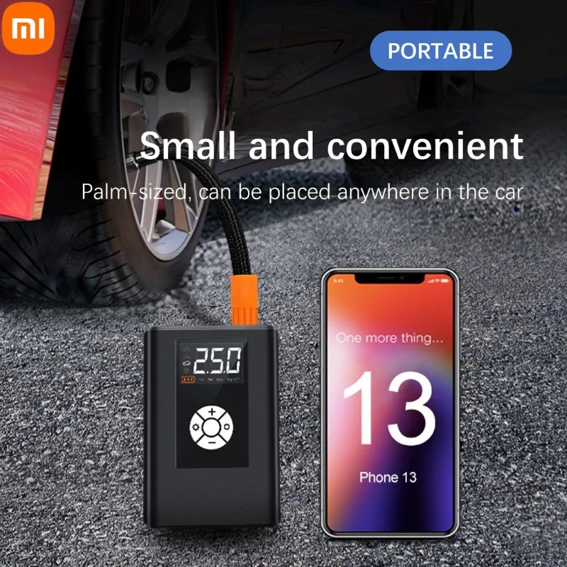 Xiaomi 120w Wireless/Wired Intelligent Air Pump Portable Outdoors Electric Pump Digital Display Inflator Car Bike Tires Pump