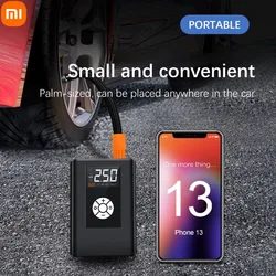 Xiaomi-インテリジェント電動エアポンプ,ワイヤレス,有線,屋外,デジタルディスプレイ,インフレーター,車,自転車