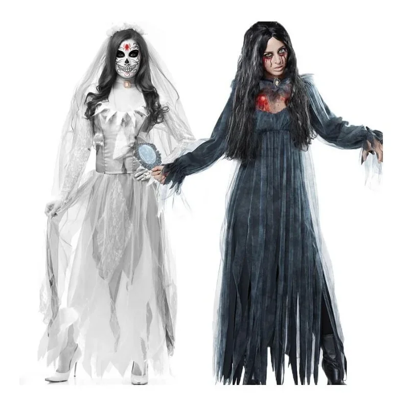 

Halloween Cosplay Vampire Zombie Black Ghost Masquerade Carnival Ghost Bride Costume