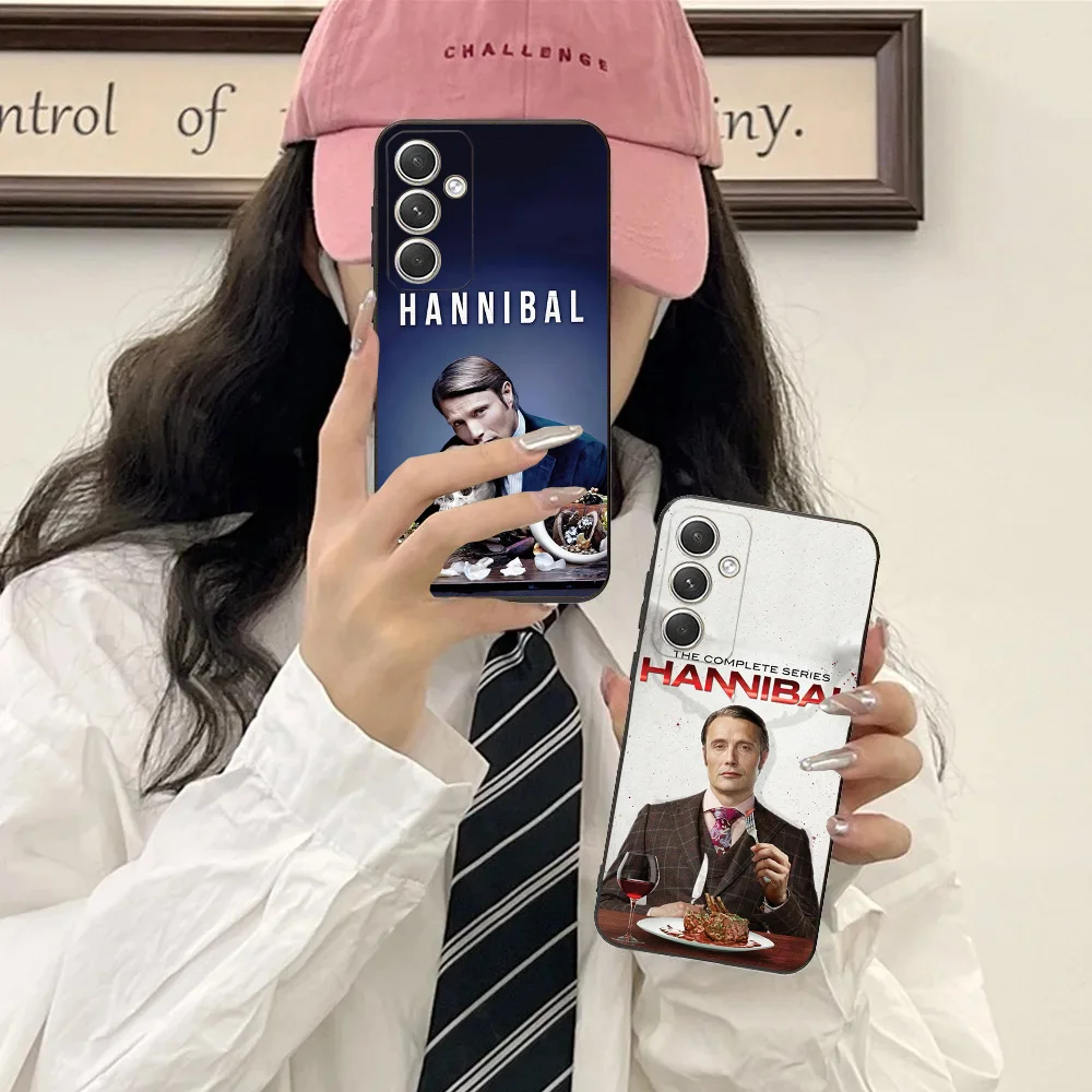 

TV H-Hannibal Phone Case For Samsung Galaxy A20,A21s,A22,A31,A32,A52,A53,A72,73,A80,A91Soft Black Cover