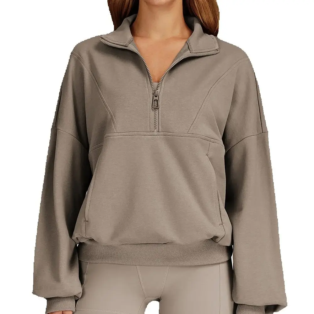 Women Sports Tops Windproof Yoga Top Sports Clothing Women Long Sleeve Zipper Yoga Jacket Sports Jacket for Gym Running Training