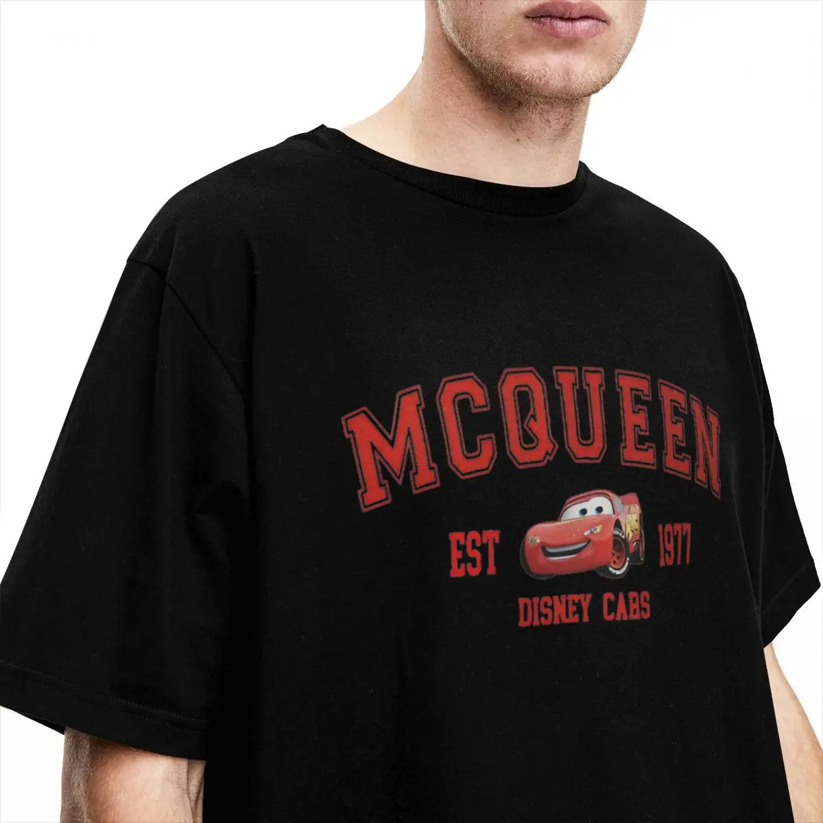 Men Women's Lighting Racing Red Car McQueen Sally Shirt Stuff 100% Cotton T-shirt Clothing Casual Tees All Seasons