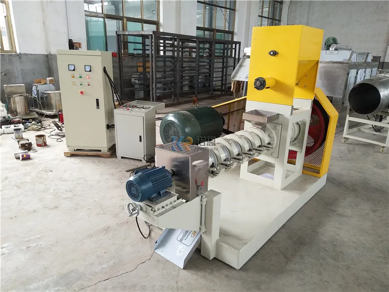 Industrial Fish Pellet Making Machine Floating Fish Feed Twin Screw Extruder Pelletizer Price