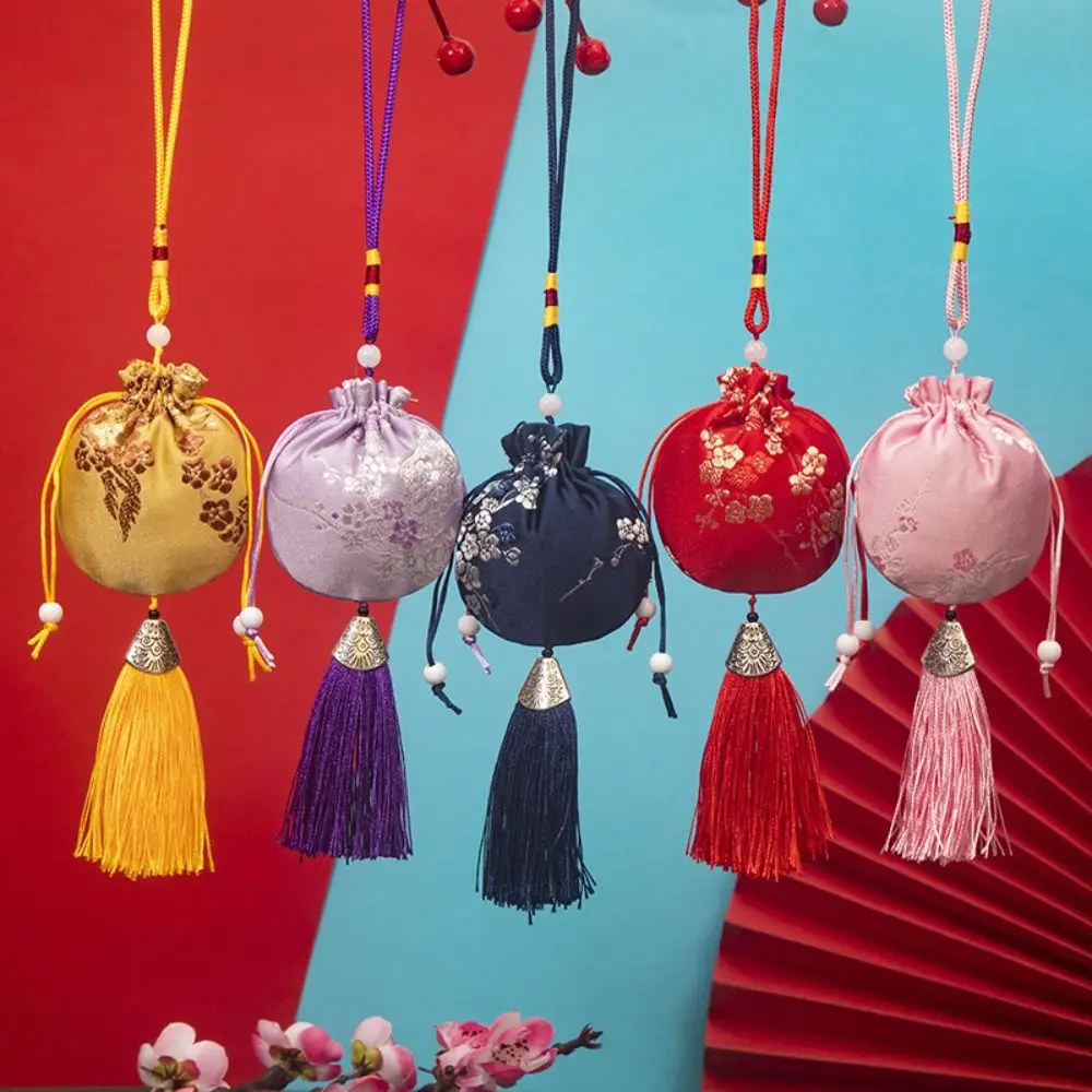 Dragon Boat Festival Bag Plum Flower Sachet Jewelry Packaging Retro Pattern Jewelry Storage Bag Brocade Small Pouch