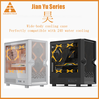 Golden field wide-body desktop computer mainframe case is fully compatible with 240 water-cooled M-ATX motherboard USB3.0