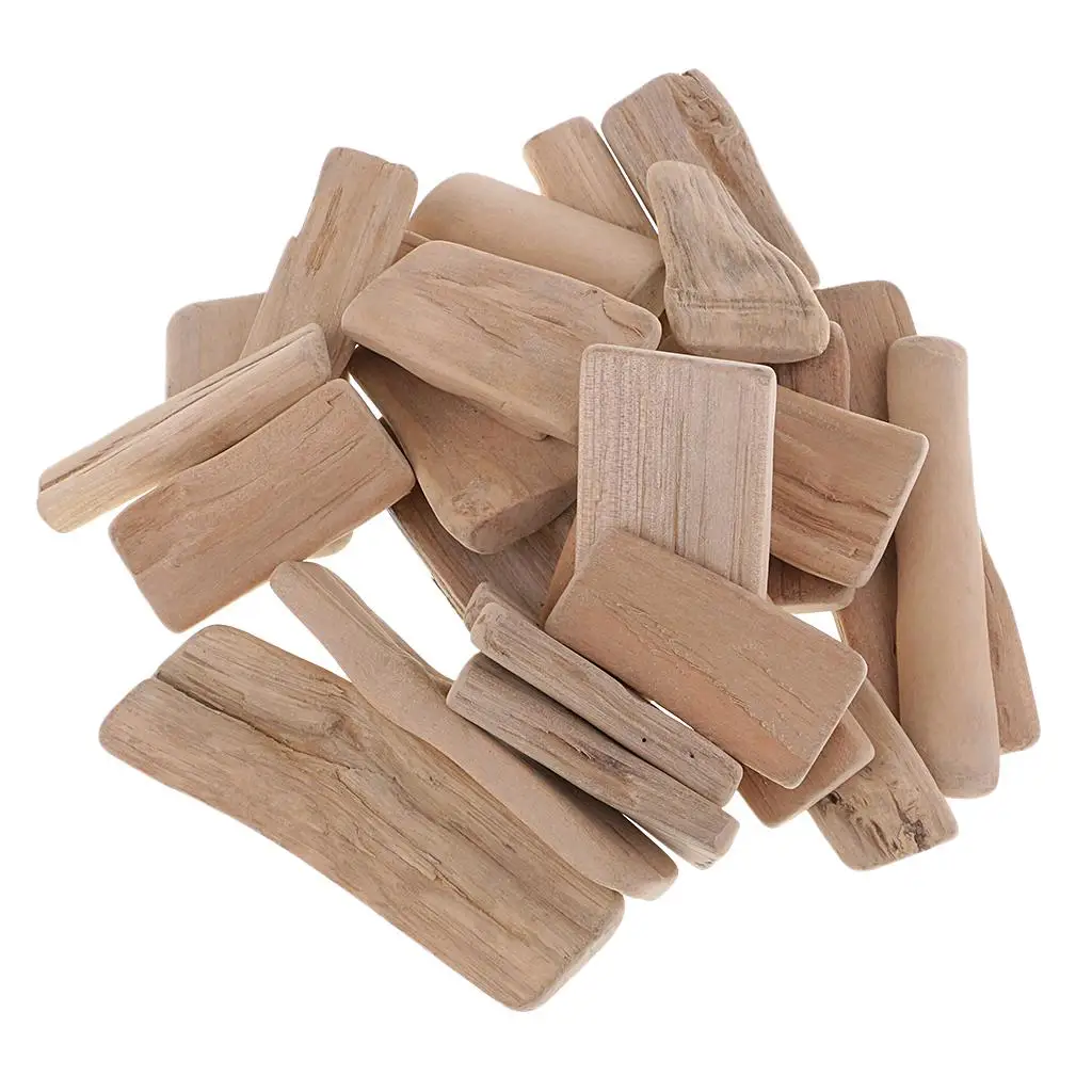 Piezas de madera de deriva para manualidades, marcos, guirnalda, arte de Surf, decoración de playa, forma variada, 250g