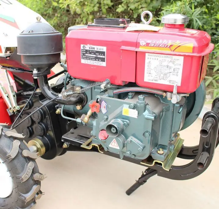 gasoline/petrol engine hand held mini power tiller with film lay tillage and attachment