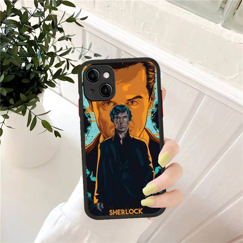 221b-S-SherlockS-H-HolmesS-TV Phone Case for iPhone 14 11 12 13 Mini Pro Max 8 7 Plus X XR XS MAX Translucent Matte Cover