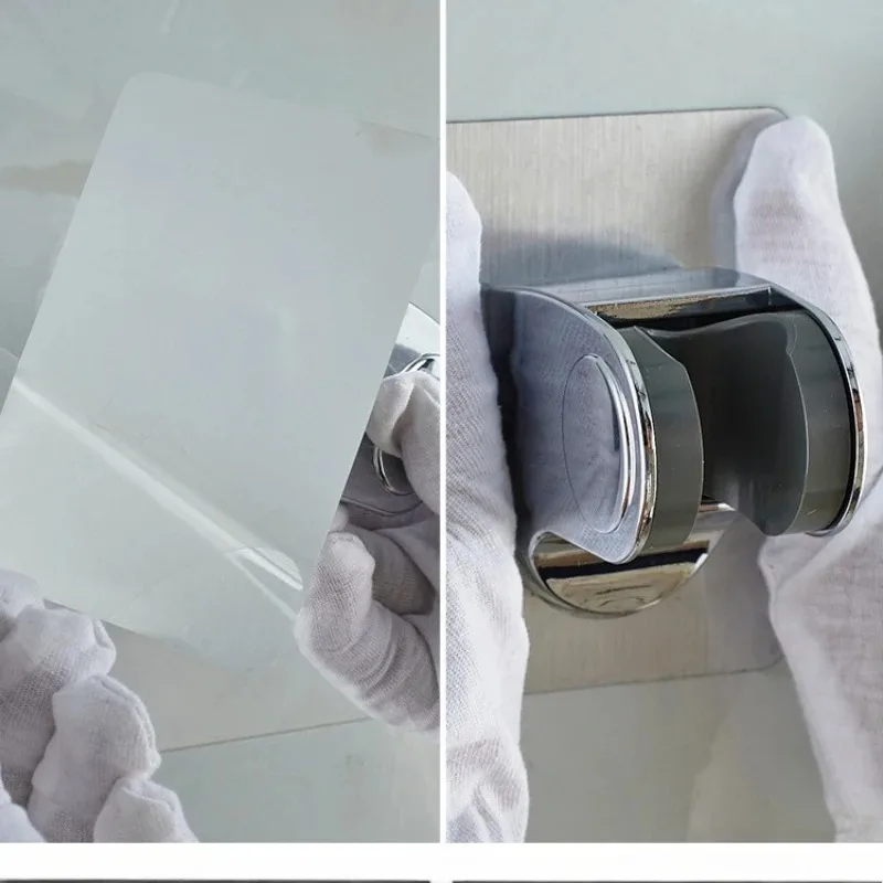 Universal Showerhead Holder Wall Mounted Punch Free Household Adjustable Shower Bracket Self Adhesive Bathroom Accessories image 3