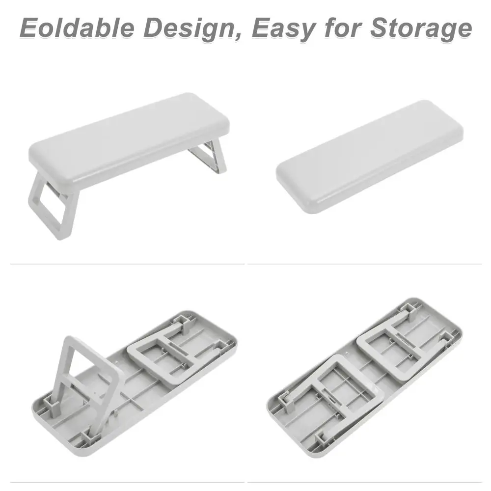 Foldable Arm Rest for Nails Tech with Bracket Cushion Foldable Hand Stand Space-saving Portable Manicure Nail Arm Rest Manicure