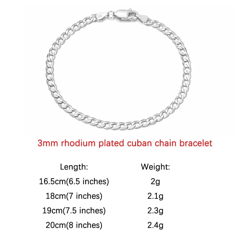 ORSA JEWELS Chain Bracelet Sterling Silver 5