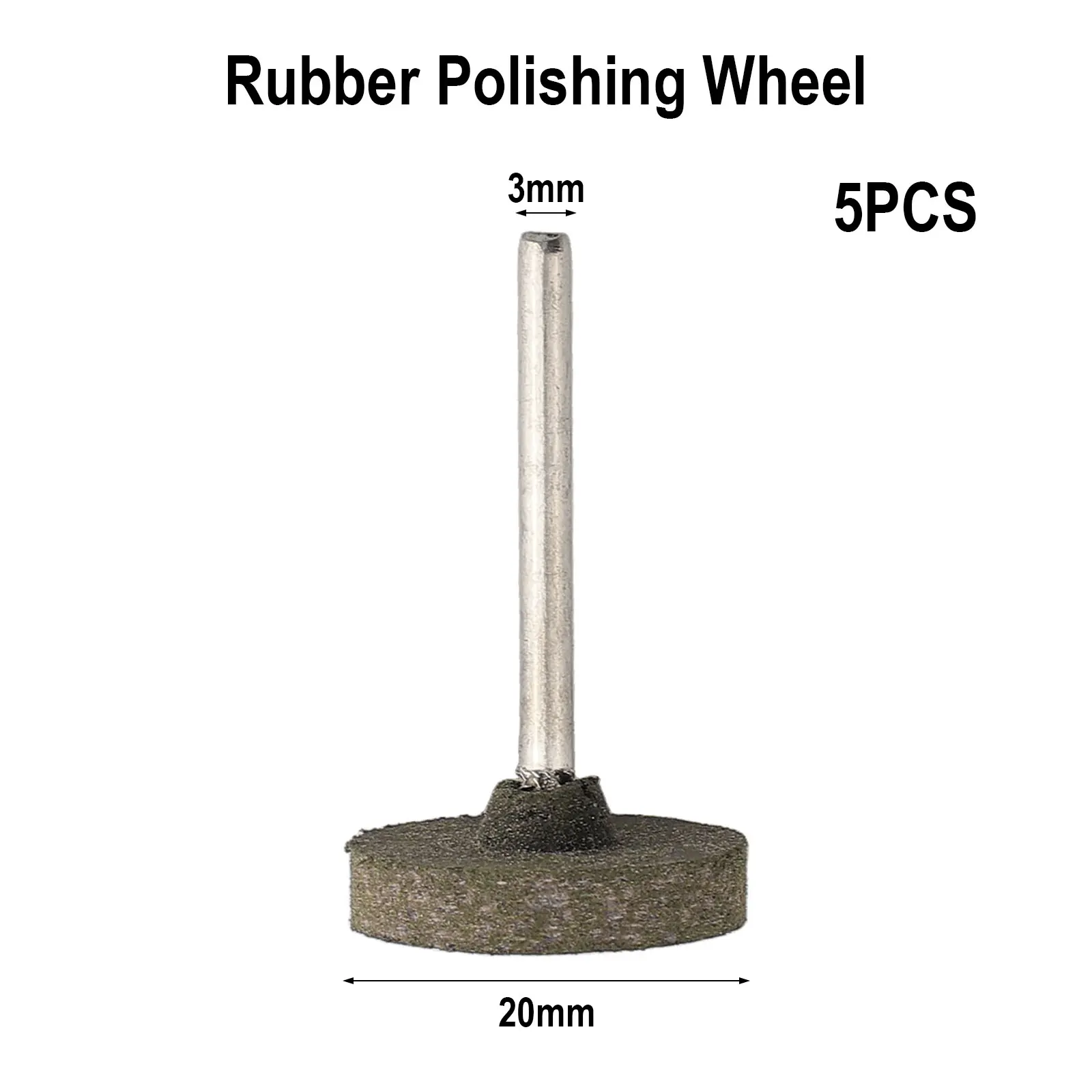 Polishing Wheel Upgrade Your Polishing Tools with 5pcs 20/25mm Rubber Polishing Burr Wheel Long Lasting Durability