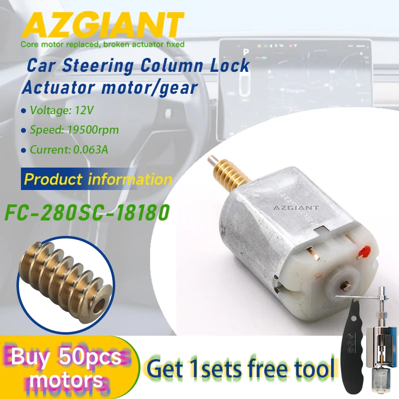 

AZGIANT ESL/ELV Steering Column Lock motor FC-280SC Worm Tools for Kia Stonic Carens Sportage R Optima MK3 vehicle accessories