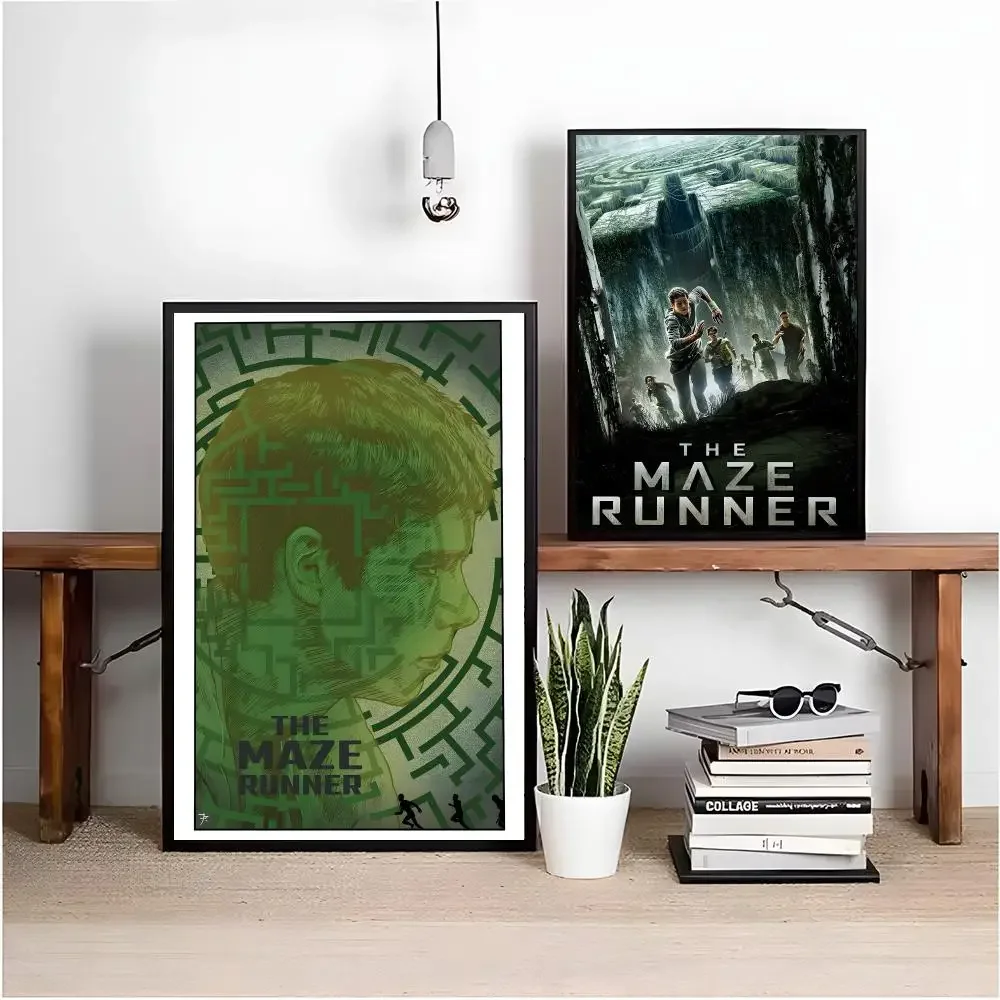 Movie Series The Maze Runner Poster Matte Peel And Stick Self Adhesive PVC Removable Waterproof Frameless Bedroom Living Room