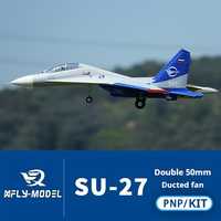 XFly RC Electric Dual Engine Channel Fighter Remote Controlled Aircraft Fixed Wing Toy Double 50mm Su27 KIT/PNP version