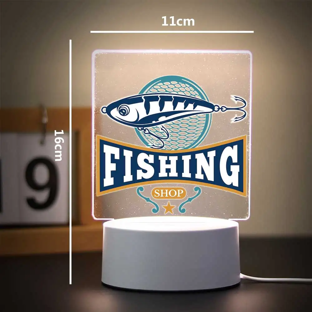 1 pc funny angling Table Lamp Bedside Lamp For Children Bedroom Decor Birthday Gift