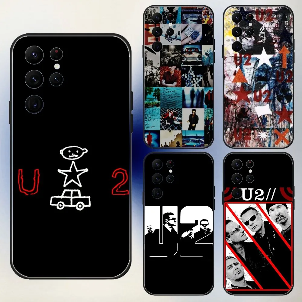 

Чехол для телефона Band U2 для Samsung S24,23,22,30,21,10,9,Ultra,Plus,Lite,FE,5G, черный мягкий чехол