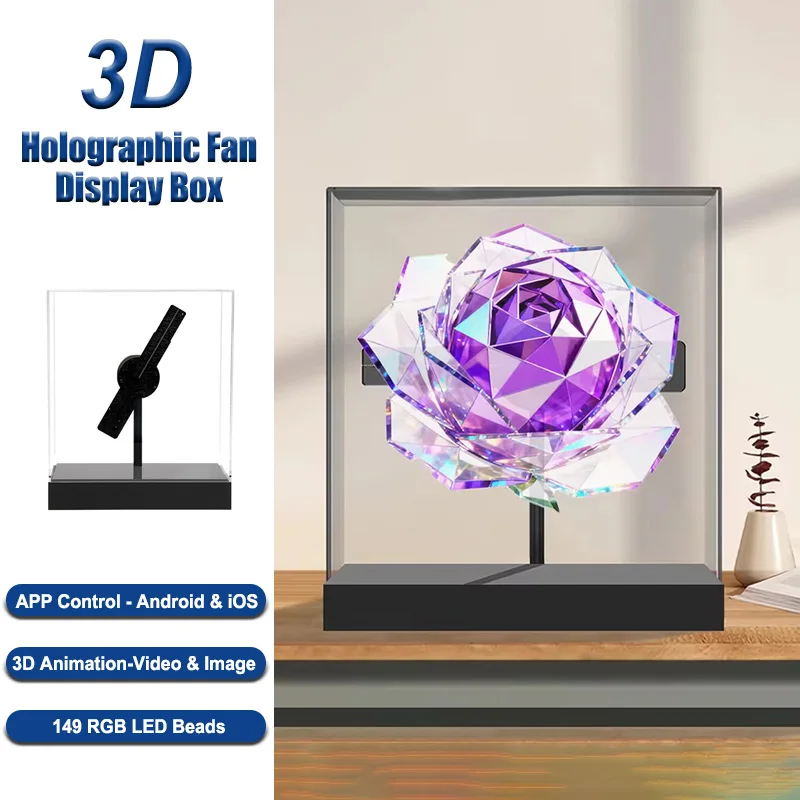 

New Portable 3D Hologram Fan Projector - App Controlled Gift Edition