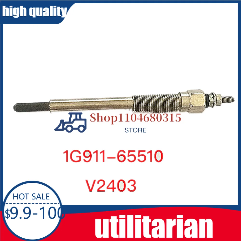 Glow Plug For Kubota 1G911-65510 1G777-65510 16851-65512 1G852-65512 15221-65510 16281-65510 D1105 V1505 D750 D850 D1302 Engine