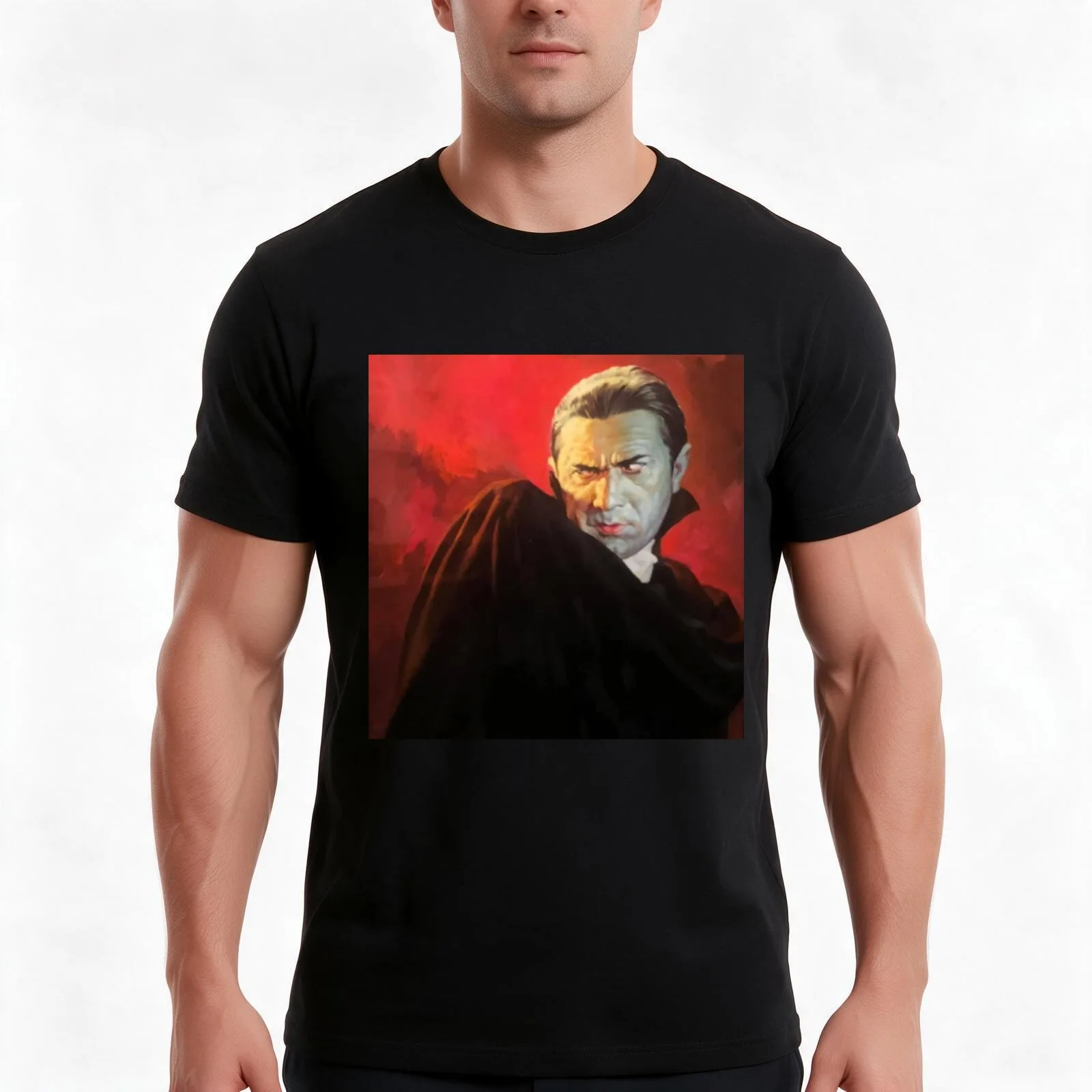 Count Dracula T-Shirt Summer Casual Cotton Tee Oversized Streetwear Tops Vintage Graphic Print Loose Fit Short Sleeve