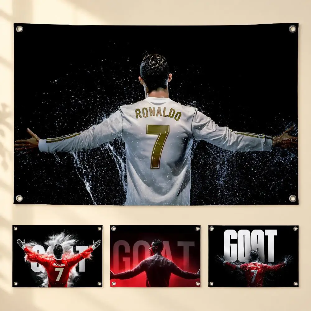 Cristiano Ronaldo Flags For Garden Party Living Room Home Wall Flag Bedroom Outdoor Decor