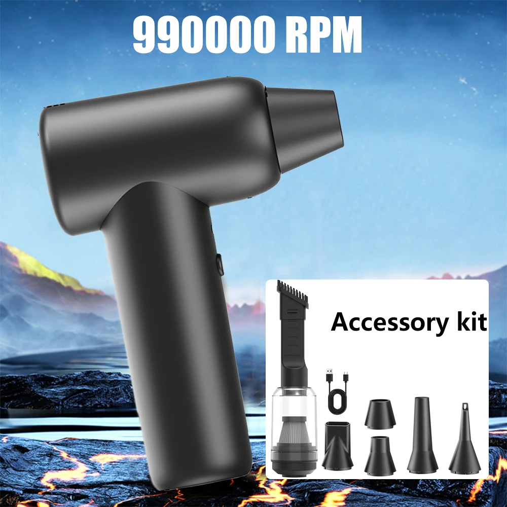 

Новый пылесборник Y1, 990000 об/мин, мощный воздушный вакуумный вентилятор, сильная выдувная сила, бесщеточный турбоструйный вентилятор со светодиодной подсветкой