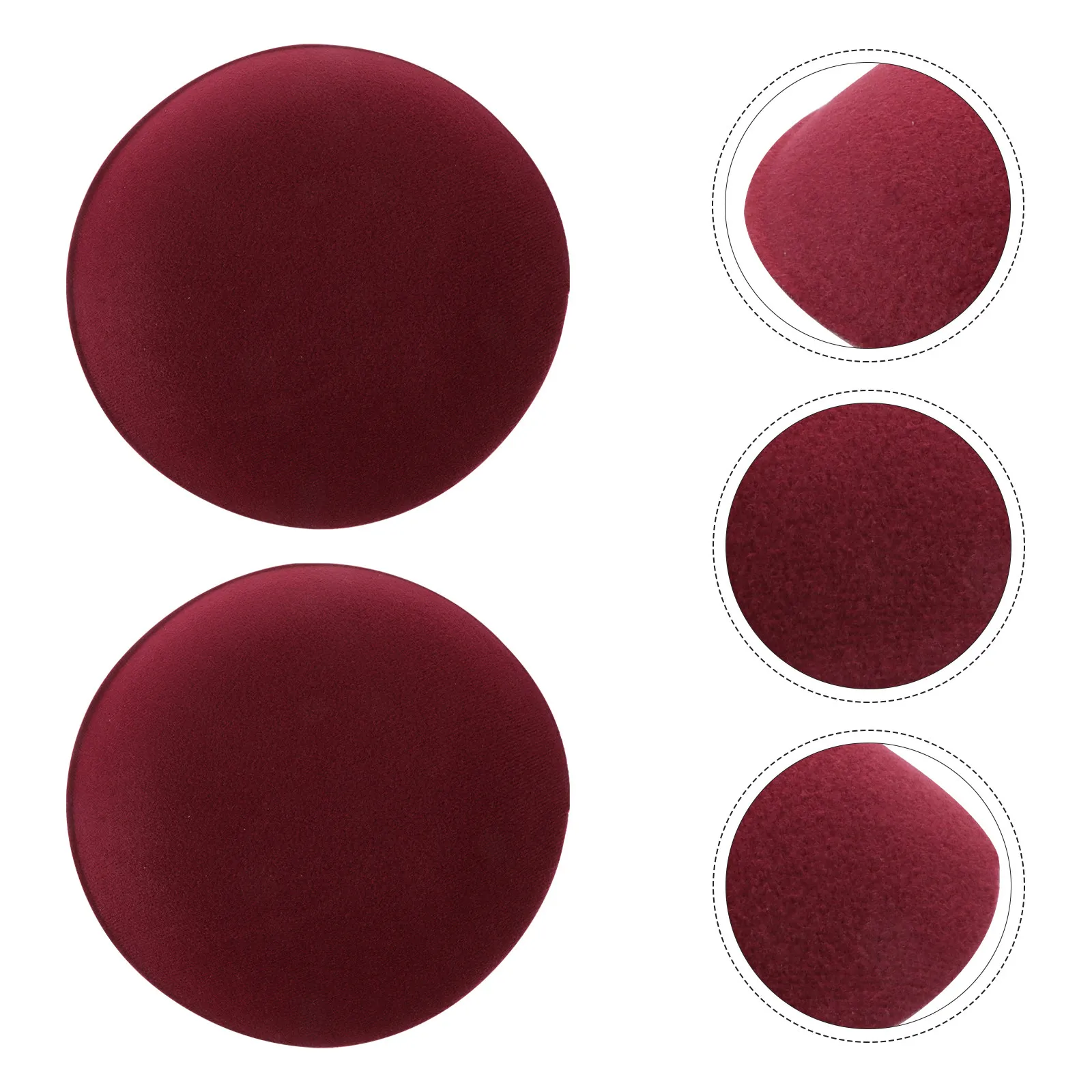 2Pcs Premium Round Hat DIY Fascinator Base for Beret Headdress Making Lightweight Ergonomic Cap Crafting Supply Women Headwear