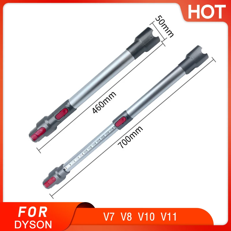 For Dyson Vacuum cleaner Extension pipe fittings V7/8/10/11 stainless steel telescopic straight pipe