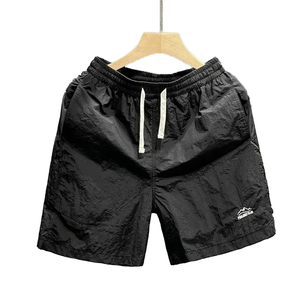 Beach Activities Men Shorts Drawstring Waist Shorts Clothing Comfortable Fit Elastic Waistband Knee Length Pants