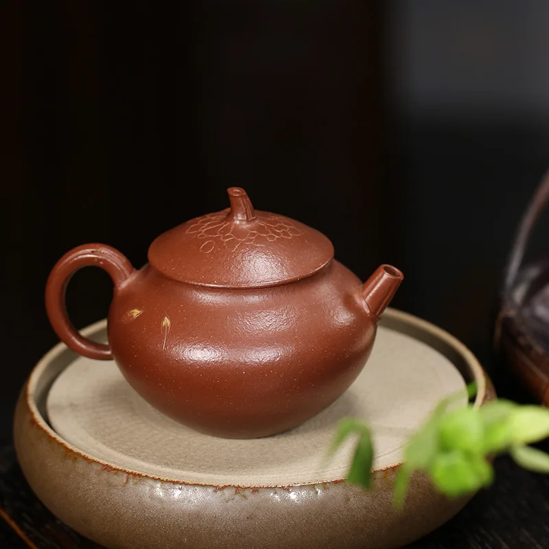 Yi Zisha Teapot, Handmade Tea Set, Single Pot, Original Ore, Slng Mud, Household Well Raig, Han Tang