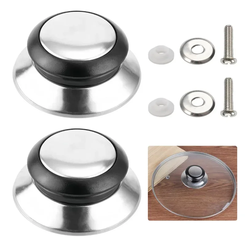 1/2pcs 5mm-12mm Lib Cover Knob Cap Heat-resistant Cooking Pot Pan Lid Knob Replacement Lifting Handle Kitchen Cookware Accessory