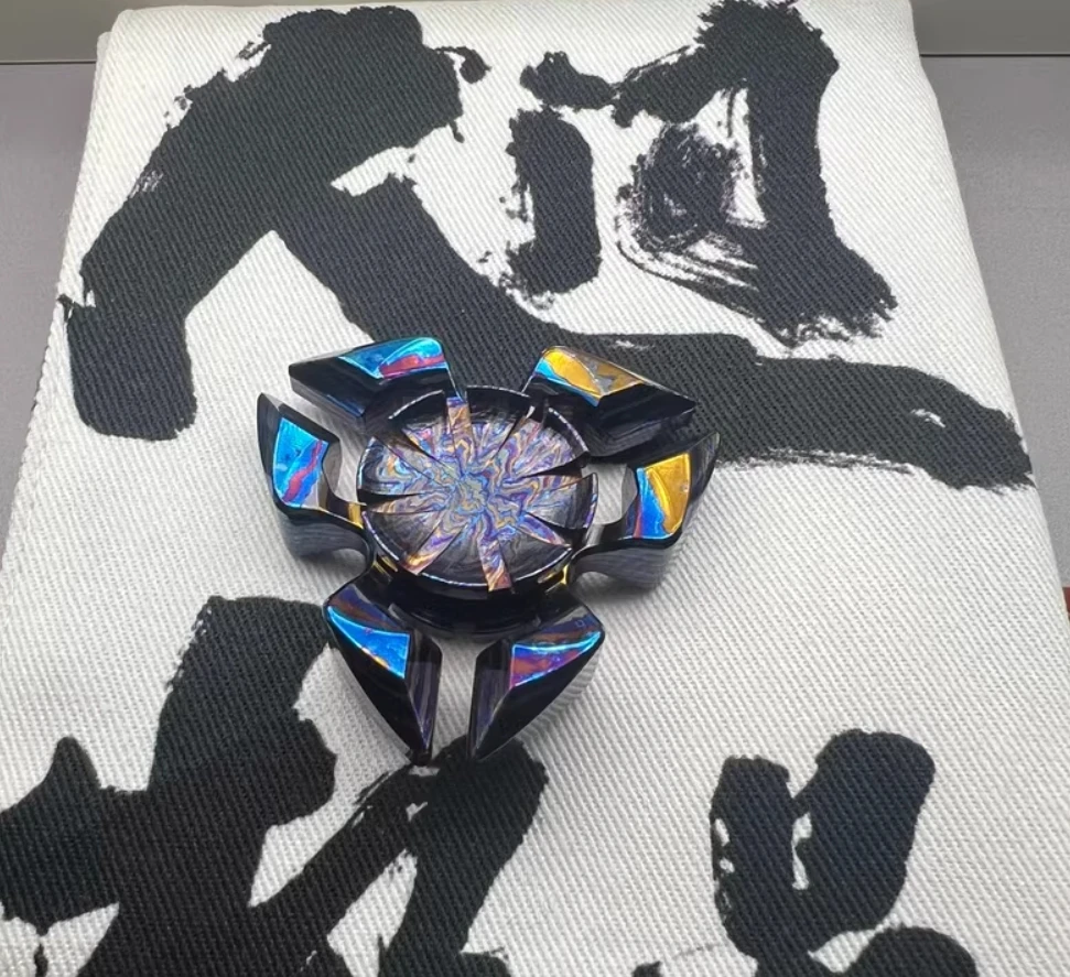 Usado edc magic play três páginas escorpião zircuti spinner ponta do dedo giroscópio brinquedos de descompressão