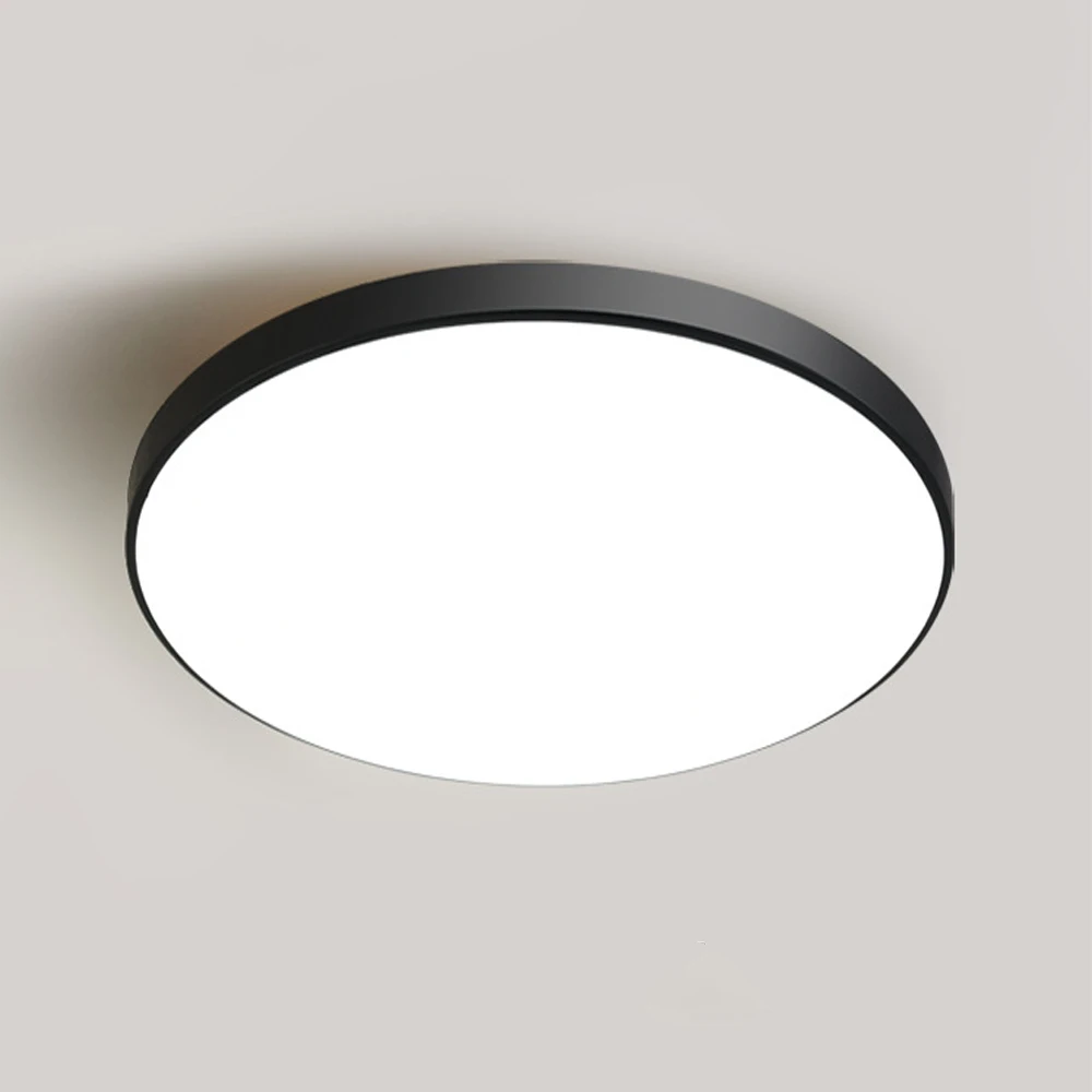 Modern Led Ceiling Lights Panel Lamp 12W 24W 40W 60W Illumination Ultrathin 2cm Thick Corridor Bathroom Living Room Balcony