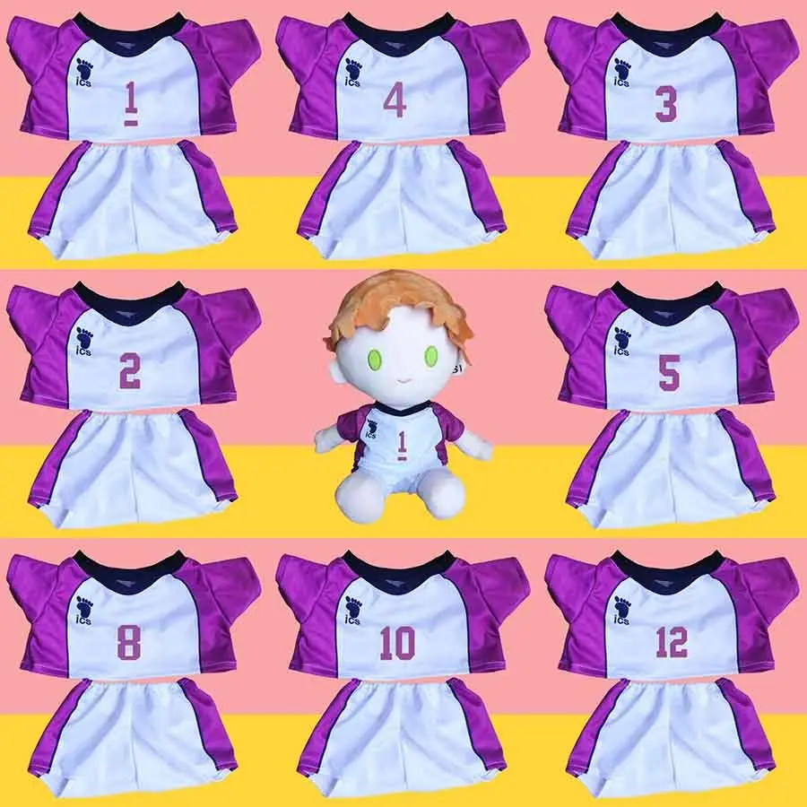 

Haikyuu!! Clothes Accessories Tendo Satori Ushijima Cosplay For 40cm Sitting Plush Doll Stage Prop Decoration