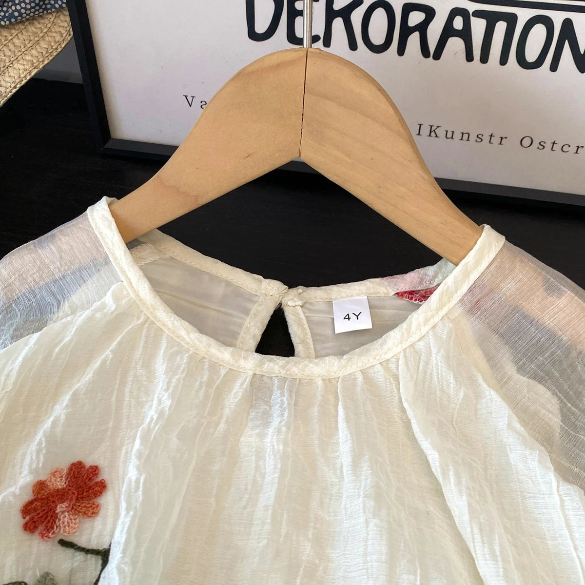 Humor Bear Mädchen Herbstkleid, Märchenhaftes Langarm-Tüllkleid mit Stickerei, Prinzessinnenkleid für Kinder, Modische Kinderkleidung – Detail 4