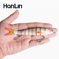 Señuelo articulado Hanlin – crankbait hundible para lucio y lubina