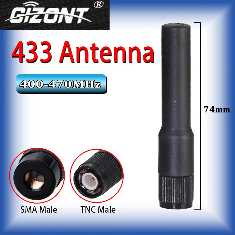 Lora antenna 433MHz 470-510MHz wireless module, digital map transmission transceiver, external SMA/tnc-j male head