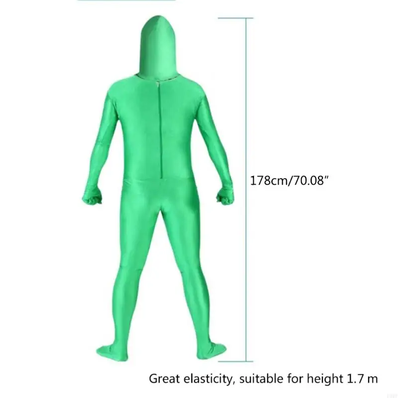 49mf Photography Green Chromakey Bodysuit Costume per video invisibile Effetto invisibile