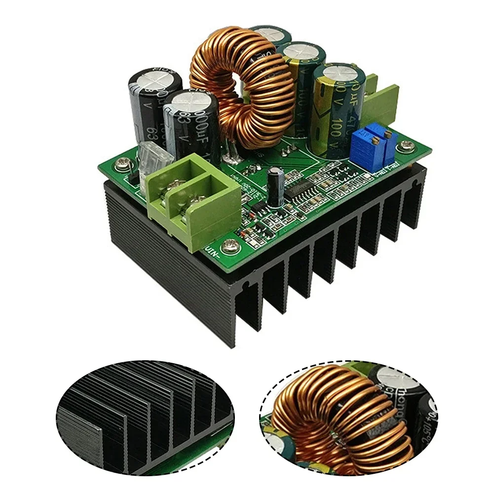 1200W Power Step-up Module For Electric Vehicles And Solar Power Vehicle Voltage Stabilization In LED Adjustable