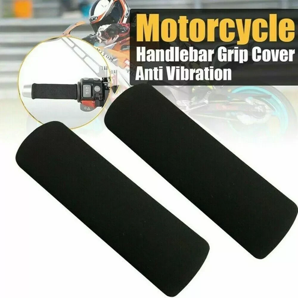 2Pcs Motorcycle Handlebar Cover Anti-Vibration Comfort Slip-On Foam Anti-Slip Grip Sleeve for Moto Handle Lever Moto Accessories