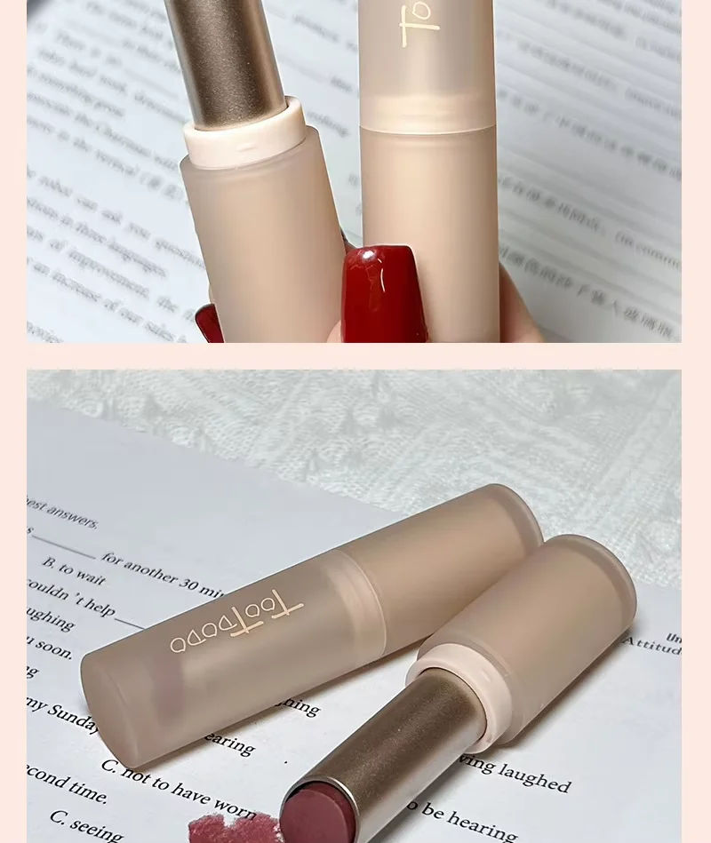 Toot Dodo Matte Lip Mud Cool Brown Low Saturation Waterproof Long Lasting Misty Lip Makeup – Detail 13