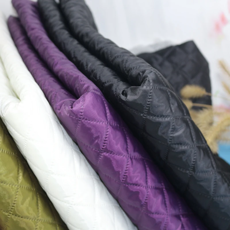 Winter Composite Cotton Lining Fabric By The Meter for Clothes Pillowcase Cushion Diy Sewing Cloth Thick Warm Fluffy Plain White