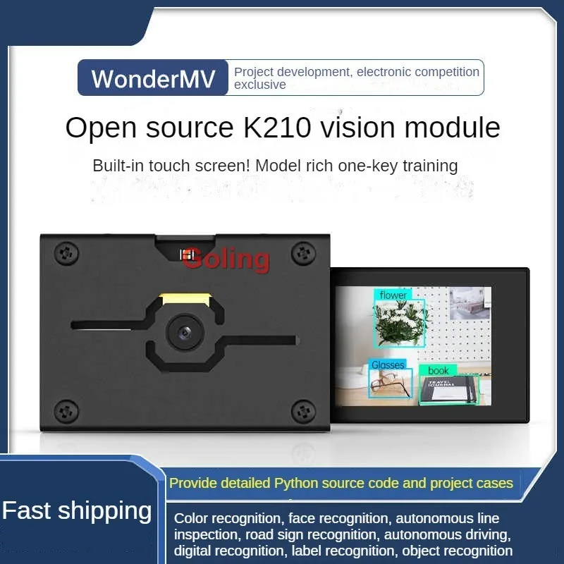 K210 visuele herkenningsmodule met 2MP camera voor kunstmatige intelligentie Diep leren met seriële poortondersteuning MicroPython