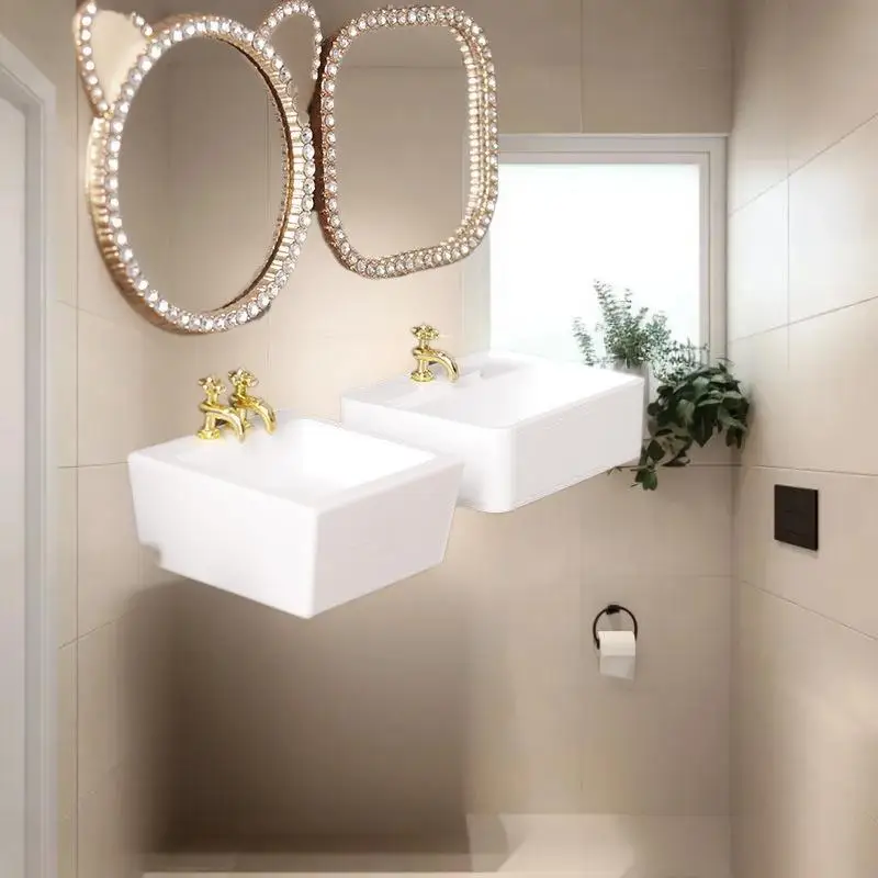 

Модель умывальника для кукольного домика 1/12, аксессуары для дома, декор для ванной комнаты, мебель для кукольного домика