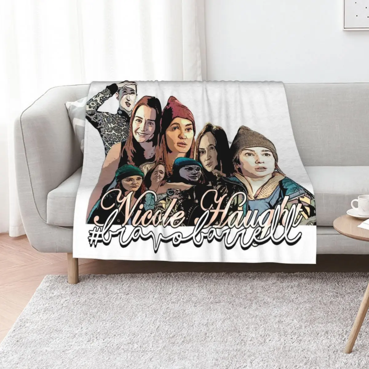 #bravobarrell - a nicole haught study Throw Blanket Soft Plush Blanket as Housewarming Gift