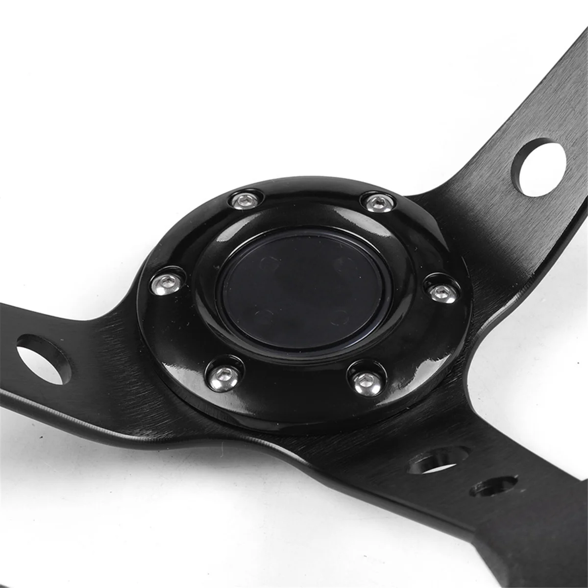 

#748C For Logitech G29 G920 G923 Racing Game, Racing Steering Wheel Gaming Steering Wheel Universal, 14 Inch 350mm, A (Black)