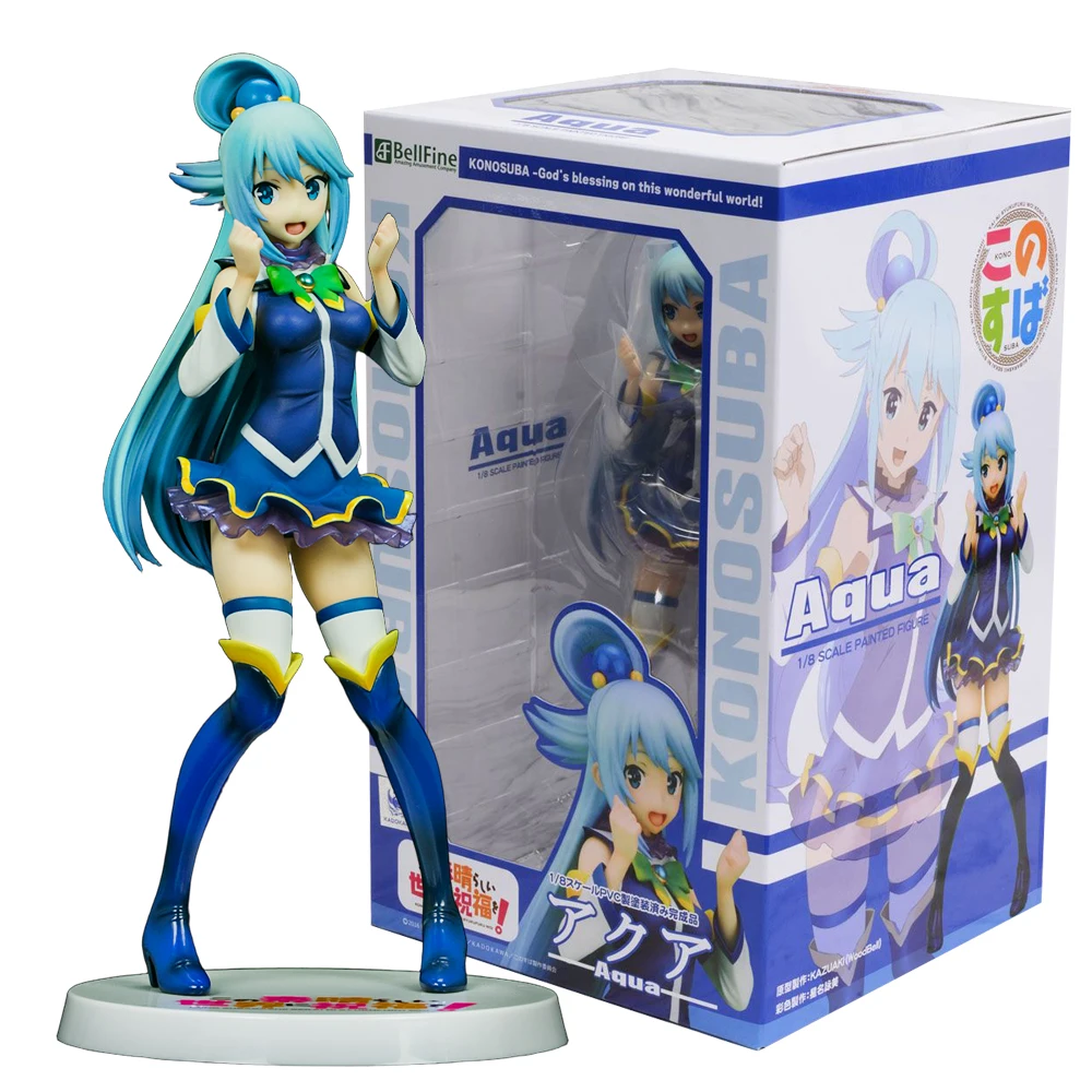 

19CM Anime Kono Subarashii Sekai ni Shukufuku o! Aqua Figure 1/8 Model Toy Doll Aciton Figure PVC