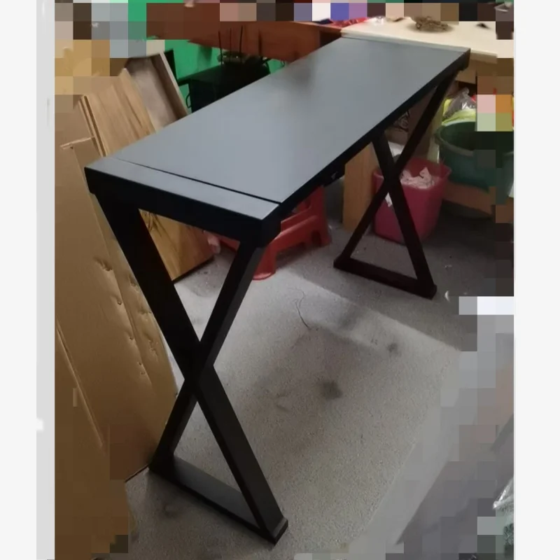 

American Country Solid Wood Entry Table: Simple Strip Console Table for Living Room, Narrow Hard decoration Cabinet