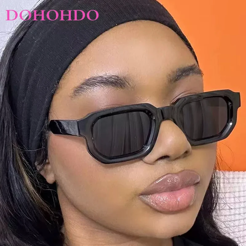 

DOHOHDO New Men Vintage Square Frame Sunglasses Fashion Retro Sun Glasses Luxury Brand Design UV400 Shades Eyewear Women Goggles