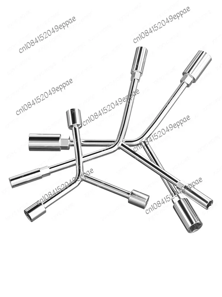 Three-Fork Socket Wrench Triangle Tool Lengthened Outer Hexagon Multi-Head Y-Shaped Auto Repair Wrench